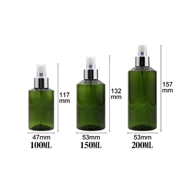 200Ml Reizen Navulbare Draagbare Essentiële Olie Vloeistof Spuit Lege Verstuiver Make Spray Fles Parfum Glas Verstuiver