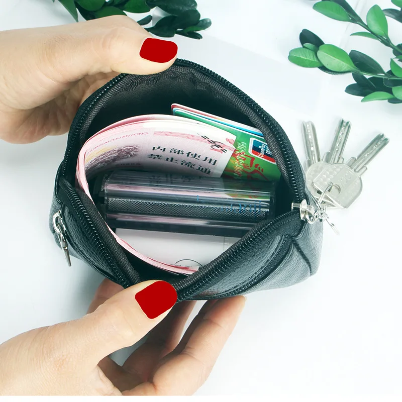 Mode Rits Korte Portemonnee Tas Voor Vrouwen Pu Lederen Clutch Tassen Leuke Kaarthouder Vrouwelijke Vouwen Kleine Portemonnee Mini sleutelhanger