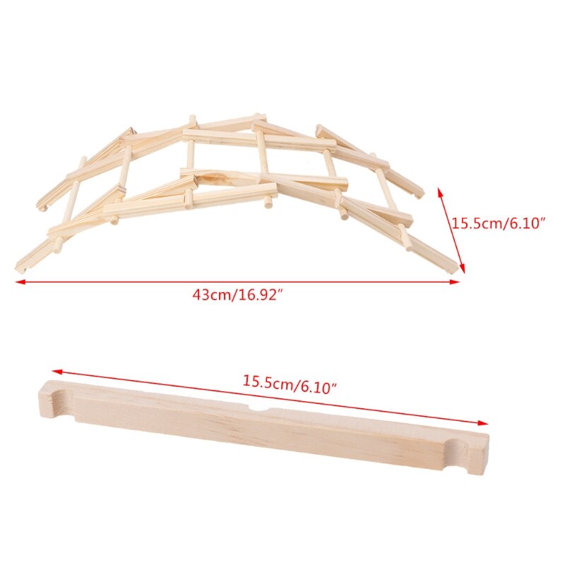Da Vinci Brücke Pfadfinder Holz Bau Modell Bausatz Bausteine freundlicher Spielzeug
