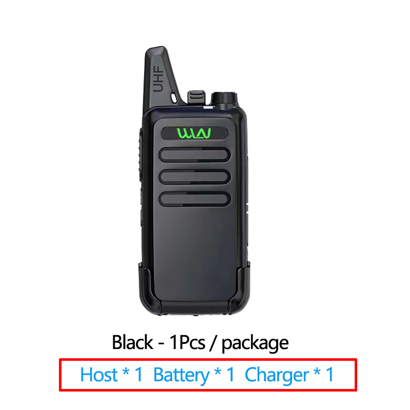 Mini Radio portátil 400-520MHz 5W 16 canales UHF transceptor Walkie Talkie WLN KD-C1 Talki Walki BAOFENG BF-888S UV5R Quansheng: Rojo / EURO