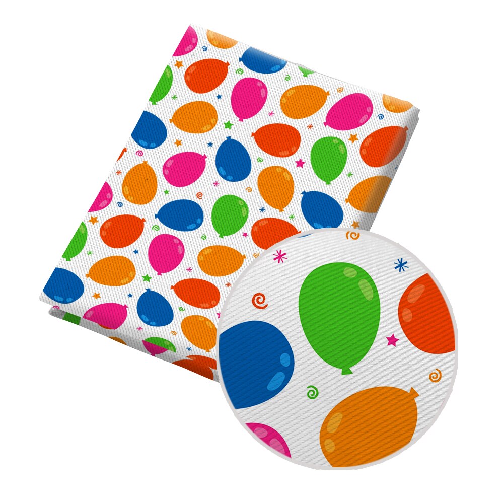 50*145CM Fabric Colorful Balloon Pattern Printed Polyester Cotton Twill Fabric Patchwor Printed: PL2158