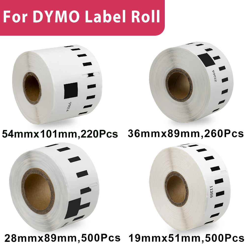 Labelwell-rollo de etiquetas 99014, papel térmico de 54mm x 101mm, compatible con LW 99012, Dymo label Maker 11355, 99014, 400, Turbo, 450