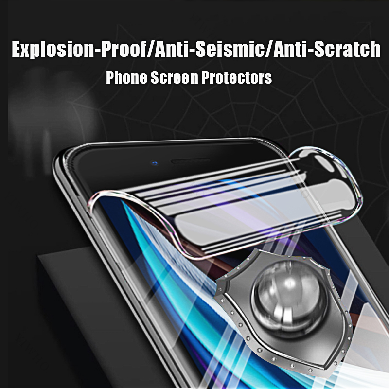 4-1 stk 6s til apple iphone 8 7 6 plus se skærmbeskytter fuldklæbende hydrogelfilm til iphone 8 plus 7 plus  se2022 se2020