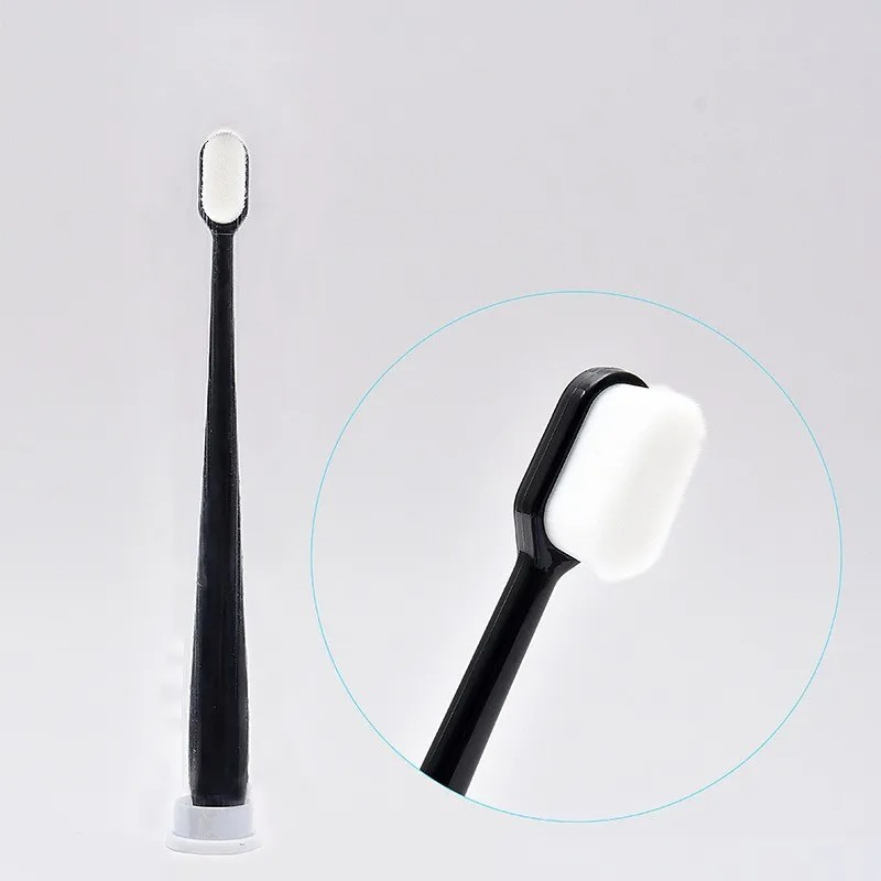 Adult Toothbrush Ultra Soft-bristled Toothbrush Nano Toothbrush for Sensitive Gums Extra Toothbrushes Sensitive Teeth: Brown
