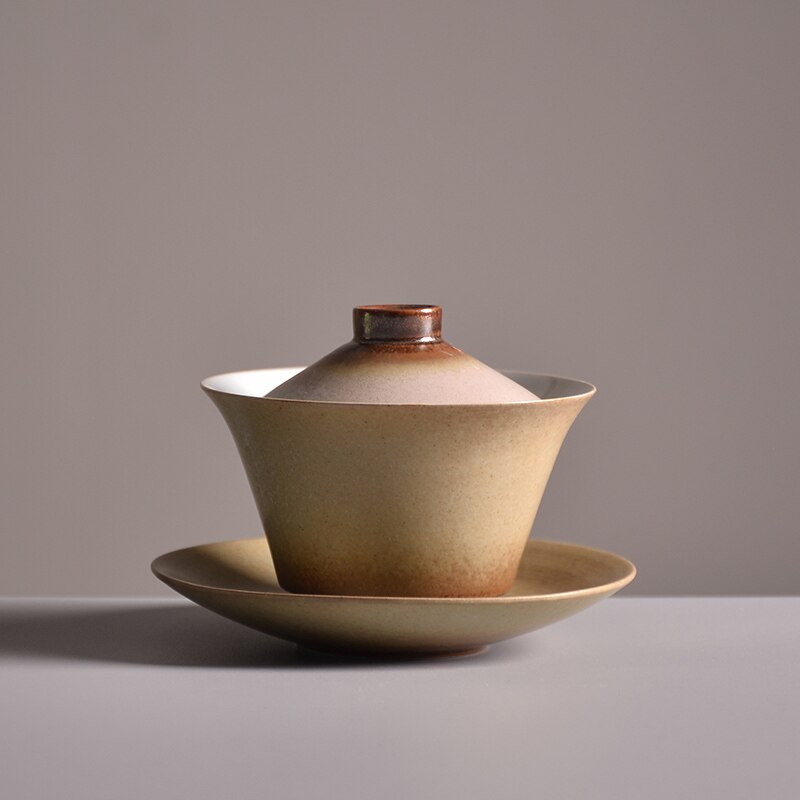Tangpin keramisk tekanne gaiwan tekopp keramisk te bolle kinesisk kung fu te sett 100ml: misligholde tittel