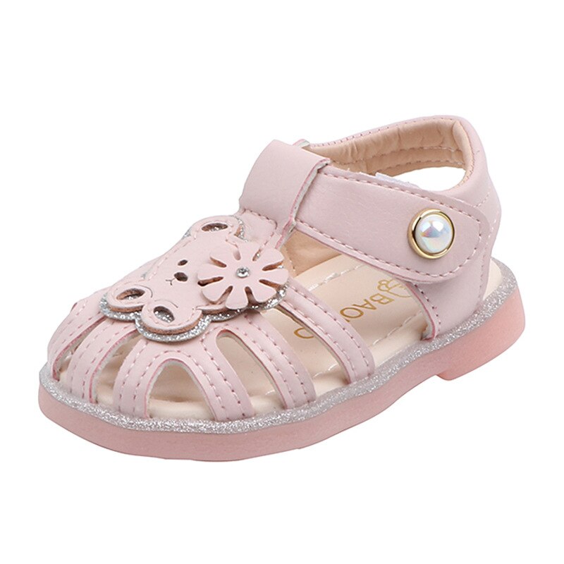Children's Bear Sandals Summer Shoes Children's Princess Shoes Girls Soft Bottom Non-slip Sandals Girls Sweet Casual Shoes