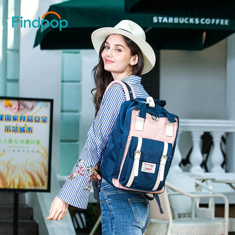 Findpop Kanken Rucksäcke Mochilas Frauen Rucksäcke Große Kapazität Rucksack Taschen Für Frauen Vintage Patchwork Kanken Zurück Pack