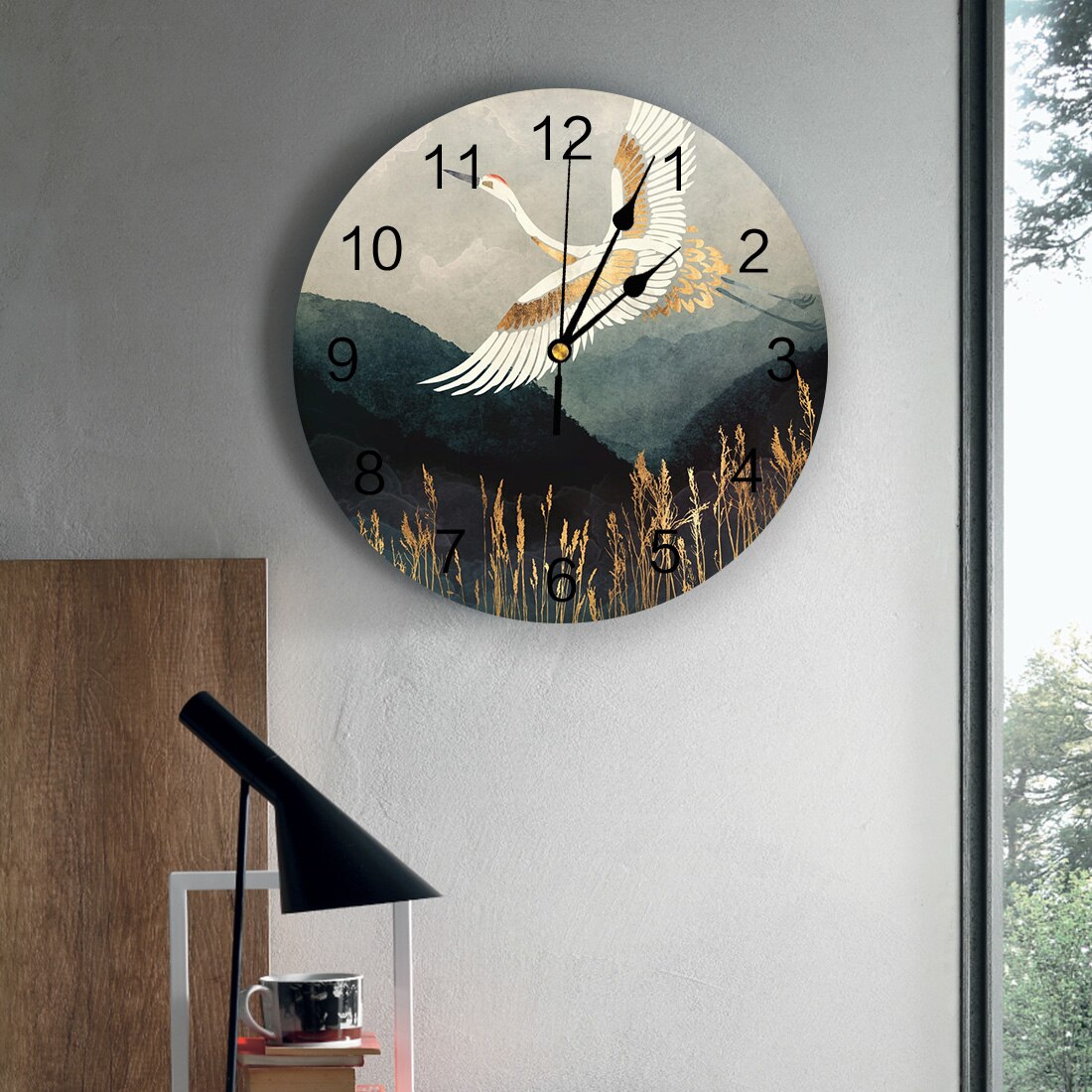 Flight Wall Clock Home Decor Bedroom Silent Oclock Watch Wall Digital Clock Wall Clock for Kids Rooms
