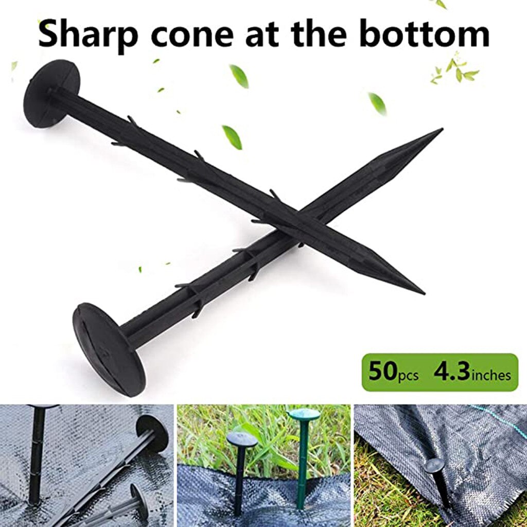 50pcs Tent Peg Plastic Peg Garden Awning Canopy Tent Pegs Camping Stake Nail For Garden Plant Tool Tent Peg