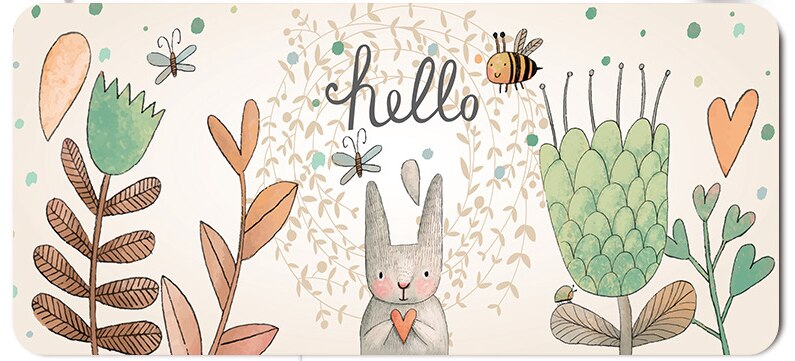 Comtuper Desk Mat Cute Mouse Pad Large XXL Mousepad Kawaii Gaming Accessoroes Laptop Gamer Keyboard MacBook Waterproof Maus Mat: 300x800x2 mm13