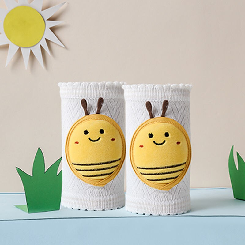 Ginocchiere per bambini cuscino per gomito strisciante di sicurezza per bambini neonati estivi protezione per bambini ginocchiere di sicurezza scaldamuscoli per bambini 0-3Y: little bee