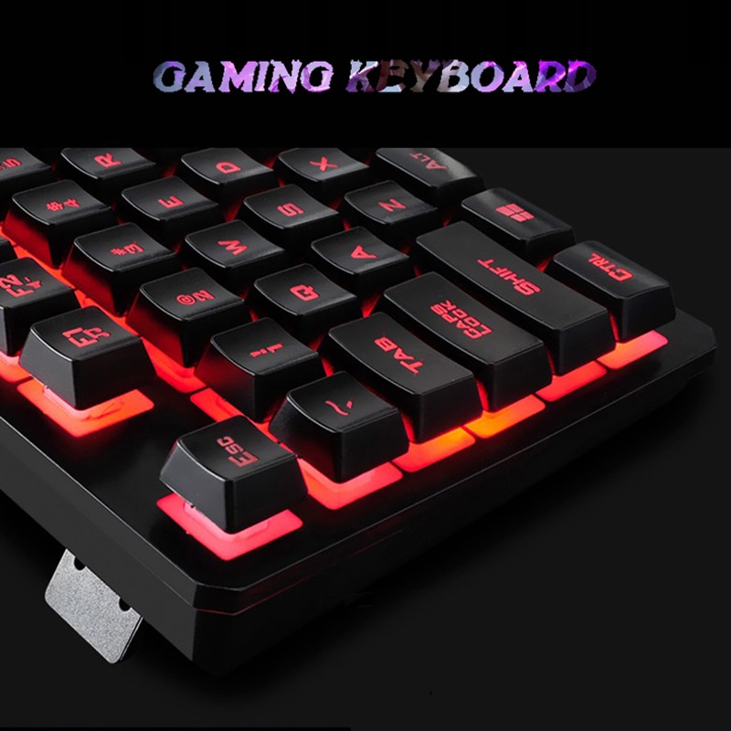 Klawiatura Gamingowa PC z Podświetleniem RGB - Mechaniczna, Przewodowa, 104 Klawisze, Multimedia