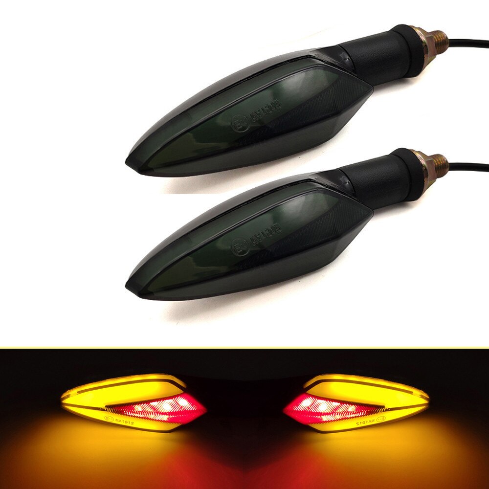For Suzuki GS X 600 1100F 550M Katana GSX 550 250 TL1000S Motorcycle LED Universal Flowing Blinker Light Waterproof Turn Signals