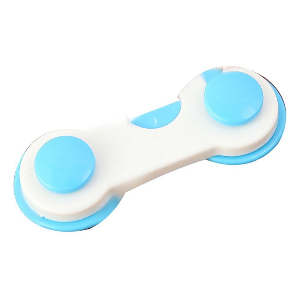 Baby Safety Locks Corner Cabinet Drawer Padlock Protection Children Security Door Safety Lock: Blue