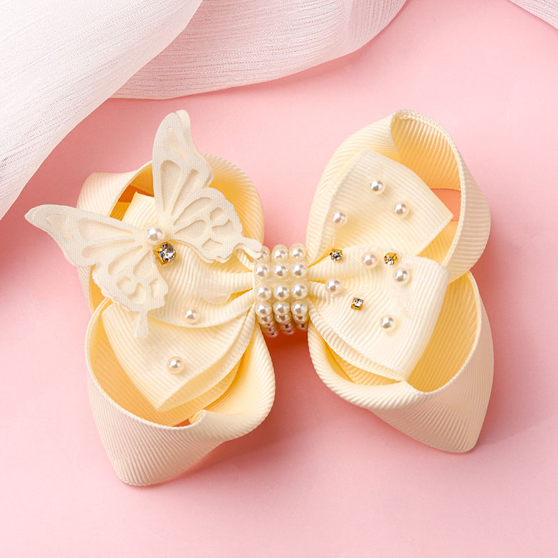 Épingles à cheveux nœud papillon en dentelle Kawaii pour filles, fleur, papillon, pince à cheveux, perle, boutique, vêtements de sauna, outils de coiffure,