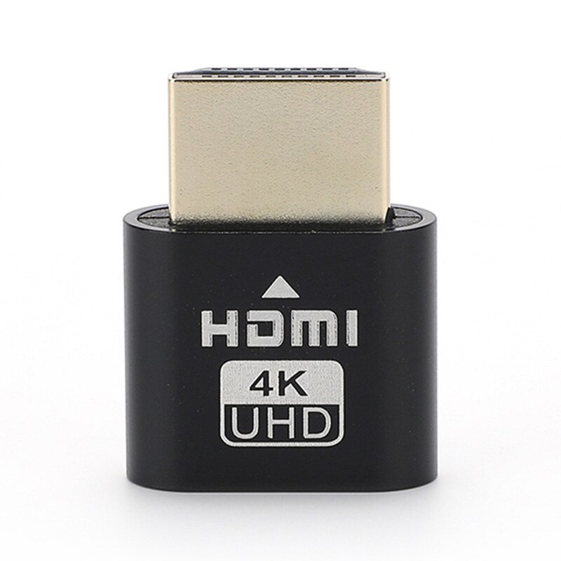 1-10 stk hdmi virtuell skjerm 4k hdmi ddc edid dummy plug skjerm med led cheat virtuell plugg hdmi dummy emulator adapter