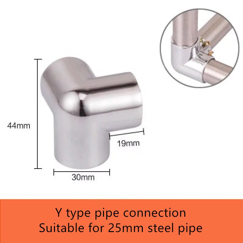 Aluminiumslegering til 25mm rørforbindelser i rustfrit stål faste dele landing udluftningsstativ rørfittings stang rundt rør: 5