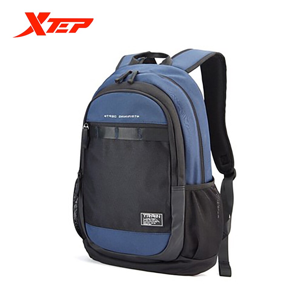 Xtep backpack unisex summer style men's and women's bags trend all-match school bag casual backpack 880337110015: blue