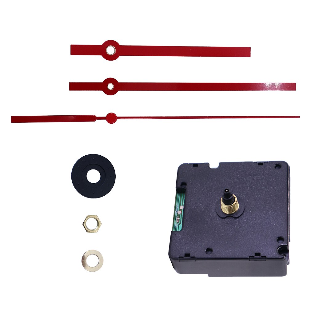 HD1688-14DCF Quartz DIY Wall Clock Movement Mechanisms Battery Powered DIY Repair Parts Replacement with 3 Long Red Hand