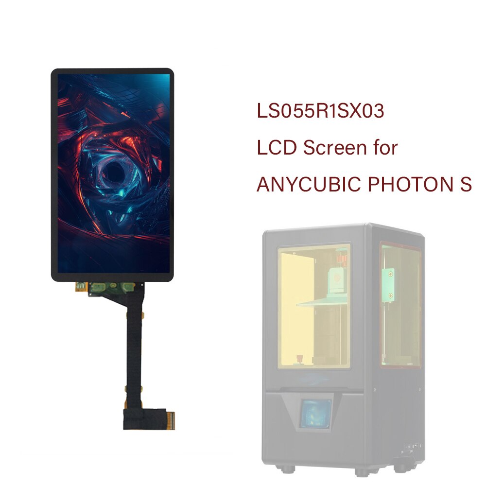 Appty Om Anycubic Photon S 3D Printer 2K Lcd-scherm Met Glas 5.5 Inch LS055R1SX03 2K Licht Curing scherm Geen Backlight