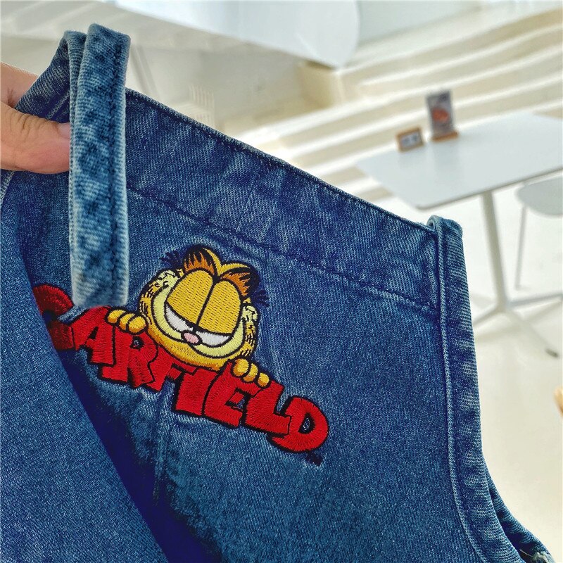 EnkeliBB Super Cute di Alta Qualità Per Bambini Fionda Tute E Salopette Autunno Denim Complessivi Per Il Bambino Ragazzo e Ragazza Cartton Ricamo Abbigliamento