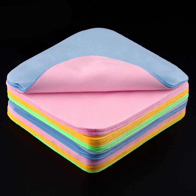 10 Pcs Glasses Cleaning Cloth Microfiber Glasses Lens Cloths Eyeglasses Phone Computer Eyewear Cleaner Wipe Cleaning Cloths
