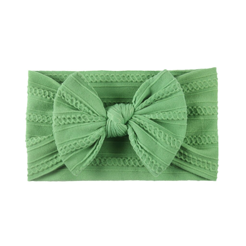 Newborn Baby Coronet Girl Headdress Hair Accessories Solid Headbands For Children Hair Bands Bow Headwears Headband On The Head: M
