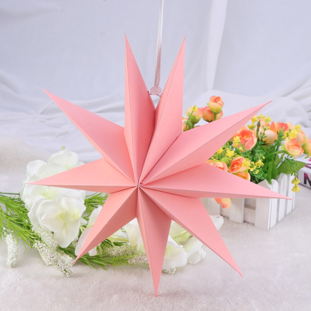 1pc Paper Star Paper Lamp Shade Decorative Handmade Eco-friendly Lamp Accessory for Home Party Festival: As Shown
