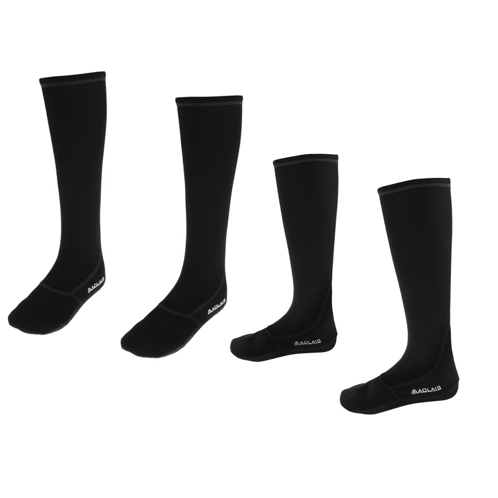 2 Paare 3MM Neopren Tauchen Socken Strümpfe Schnorcheln Stiefel, L &Ampere; M-Schwarz