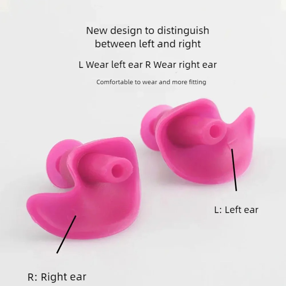 1 paar waterdichte zachte oordopjes siliconen draagbare oordopjes zwemaccessoires zachte draagbare stofdichte oordopjes met duiken