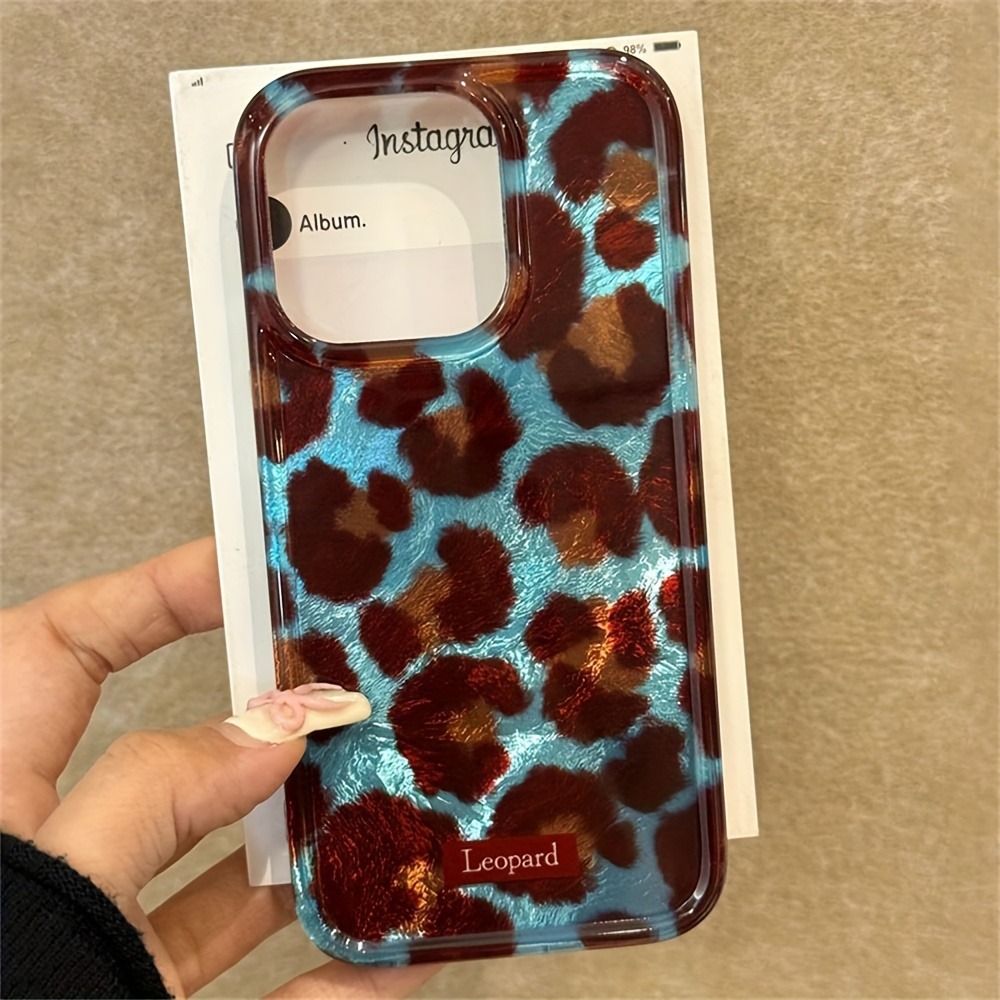 Eenvoudige Mode Smudge Luipaardprint Zachte Telefoonhoes Voor iPhone 15 Gevallen iPhone 16 Pro Max 14 13 12 11 XS X XR 7 8 Plus 16 Cover: Voor iPhone XR