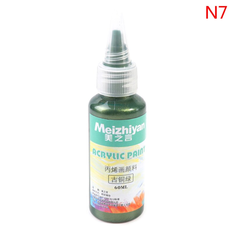 60ml Acrylic Paint Metallic Resin Pigments Gold Silver Copper For Epoxy Resin: N7