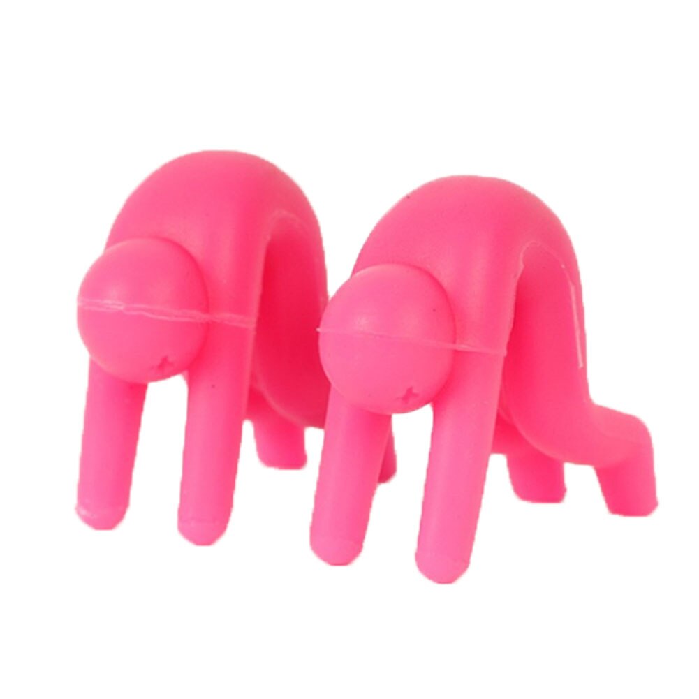 Soporte multifuncional de silicona para ollas, Kit universal de utensilios de cocina para el hogar, antidesbordamiento, para teléfono, 1 unidad: Rose Red