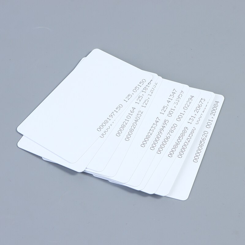 10 Stuks Rfid Card EM4100 Tk4100 Toegangscontrole Card Keyfob Rfid Tag Tags Sticker Aanwezigheid Smart Id Dunne Kaart