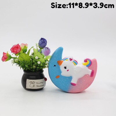 Toy Stress Relief Toy Squeeze Toys Fun Colorful Unicorn Galaxy Poo Scented Squishy Charm Slow Rising Stress Reliever toys Kids: WW-YLM193-3