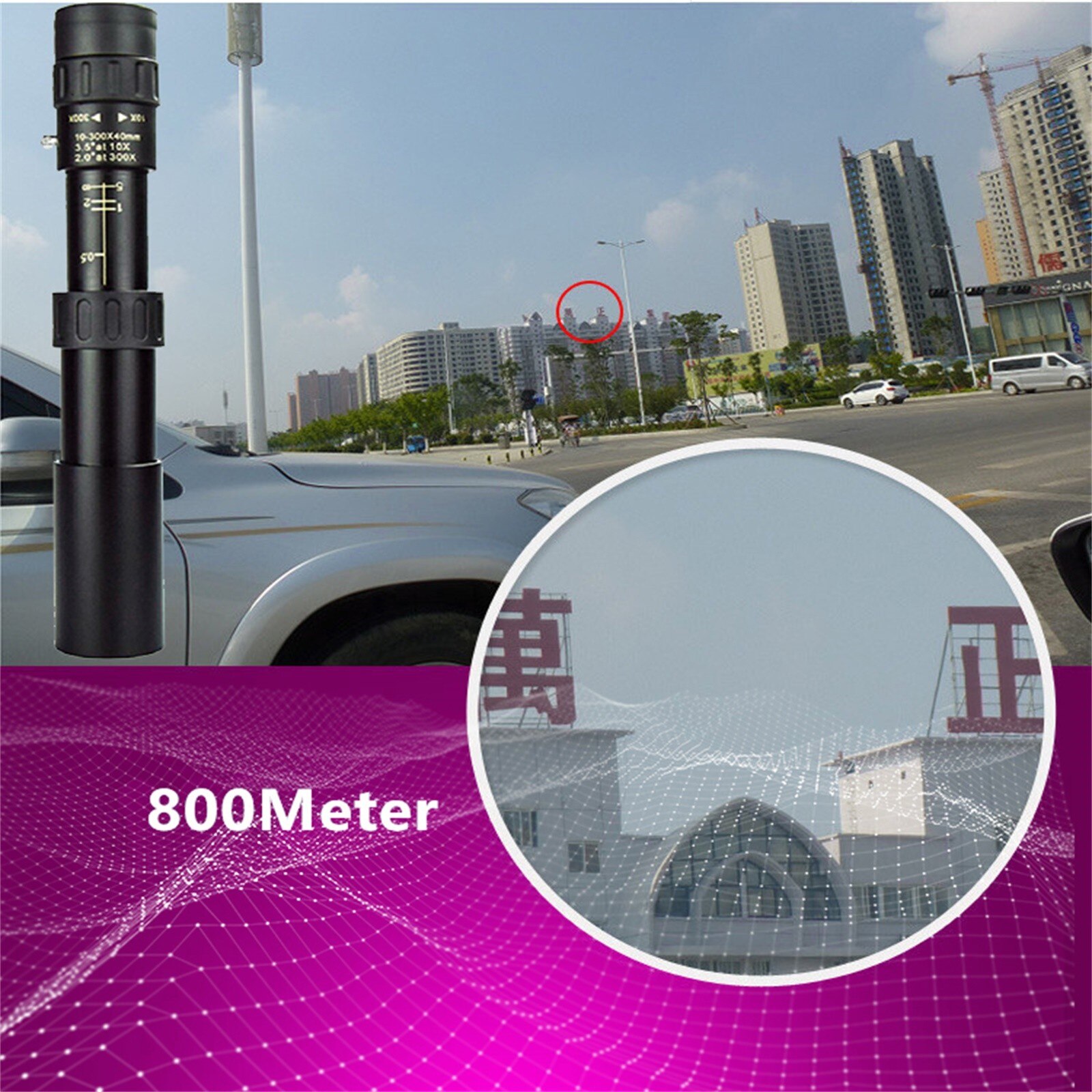 Super Tele Zoom Monoculaire Telescoop Draagbare Voor Reizen Strand Ondersteunt Smartphone Om Foto 'S