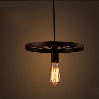 Vintage lysekroner amerikansk jern loft industrielle hjul spisestue lys led lampe til kaffe hall bar lysekrone