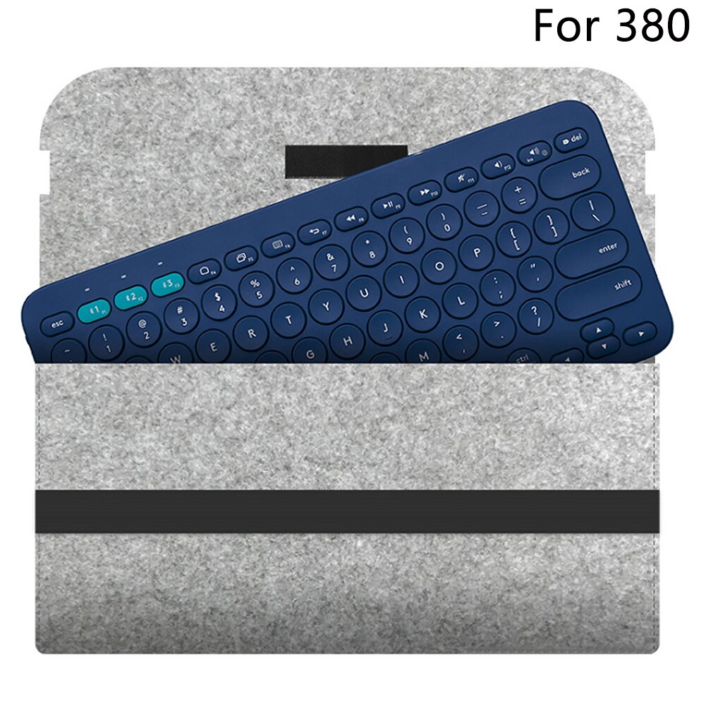 Felt Cover Portable Storage Protective Accessories Keyboard Bag Travel Carrying Case Flexible Compact For Logitech K380