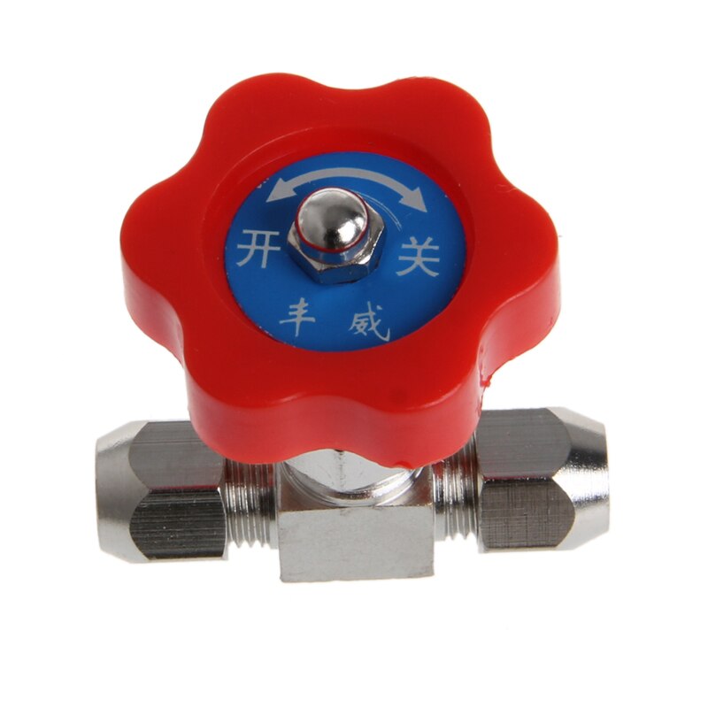 Duurzame buis vernikkelde messing plug naaldventiel  od 6mm vrij_aan
