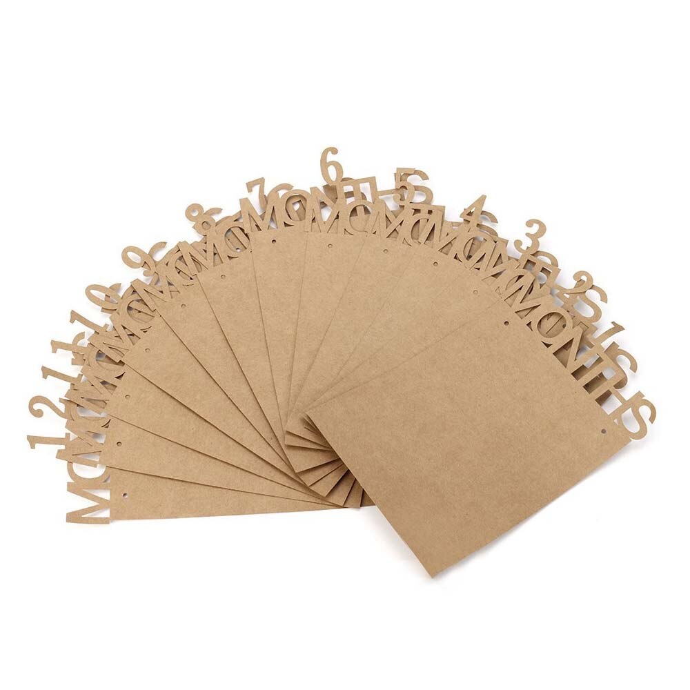 Besegad Neonati 1-12 Mesi Fotografia Ghirlanda Mensile pietra miliare Foto striscione per 1 Anno di Età Celebrazione Prima Festa Di Compleanno