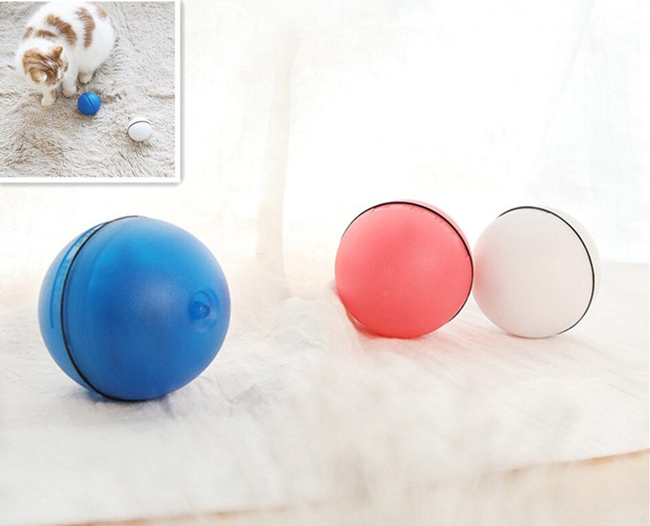 Bola mágica con luz LED para perro y gato, juguete interactivo automático divertido para hacer ejercicio
