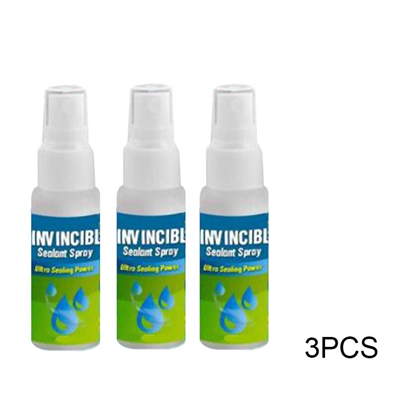 30ml Invincible Sealant Spray for Wall/Pipe/Roof Multifunctional Quick Sealant Fix Home Walls Leaking Repair Glue: 3pcs