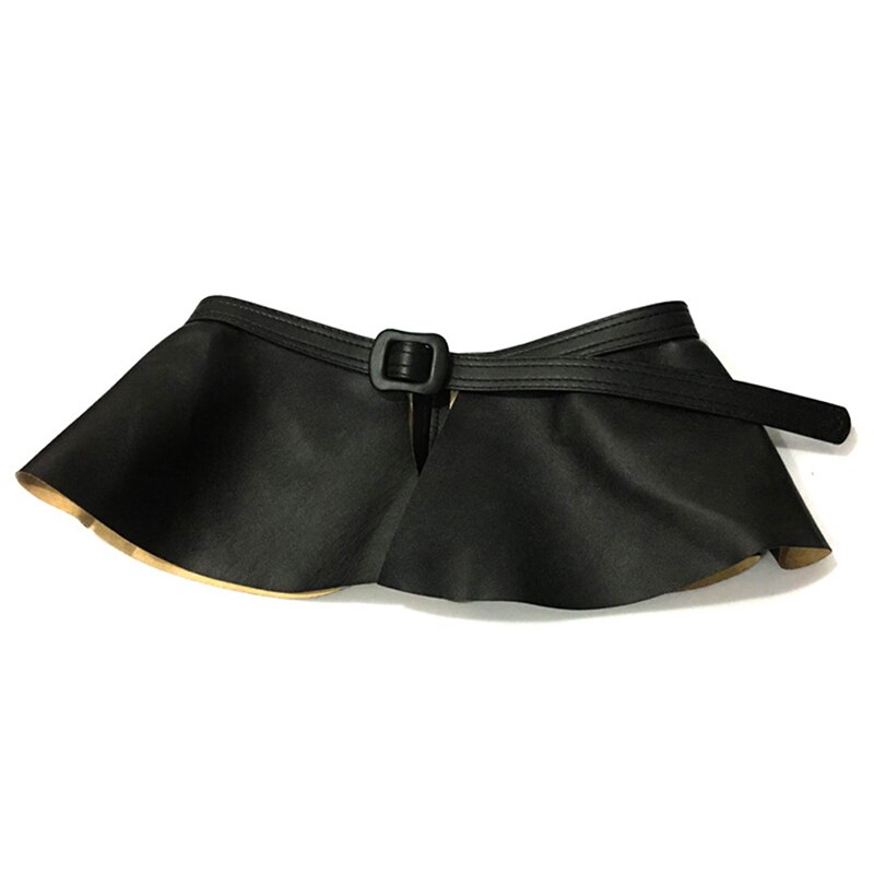 Trendy vrouw brede gouden zwarte korset riem dames ruches rok peplum taille riemen cummerbunds voor vrouwen jurk: Zwart