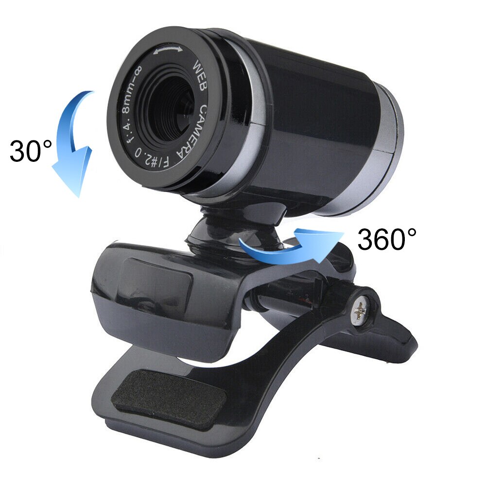 12MP Usb Webcam 2.0 High-Definition Web Camera Met Microfoon Clip-On Base 60FPS Webcam Voor Laptop computer Video Call