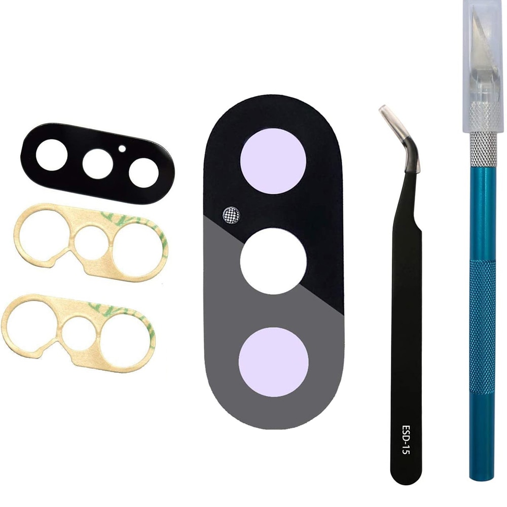 Achter Back Camera Glas Lens Cover Voor Iphone 6 6S 6SP 7 7P 8 Plus X Xr Xs 11 12 Pro Max Met Lijm En Reparatie Tools