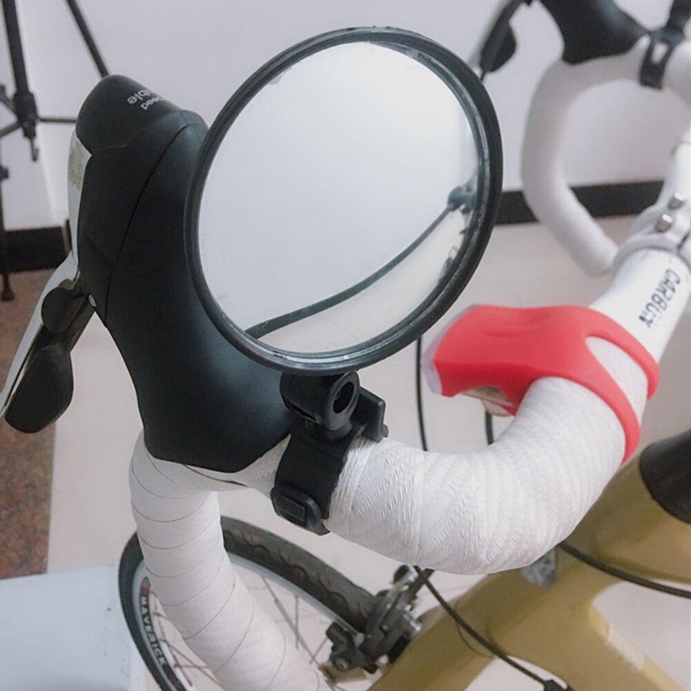 1PC de alta definición ciclismo trasera de vidrio de espejos deportivo Universal bicicleta accesorios gran angular 360 rotación claro #137