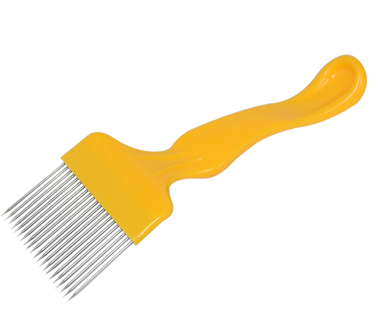 Herramienta de apicultura de , 1 Uds., agujas rectas amarillas 18/21, tenedores destapantes, aptos para apicultura, raspador de panal de miel: 21Uncapping Forks
