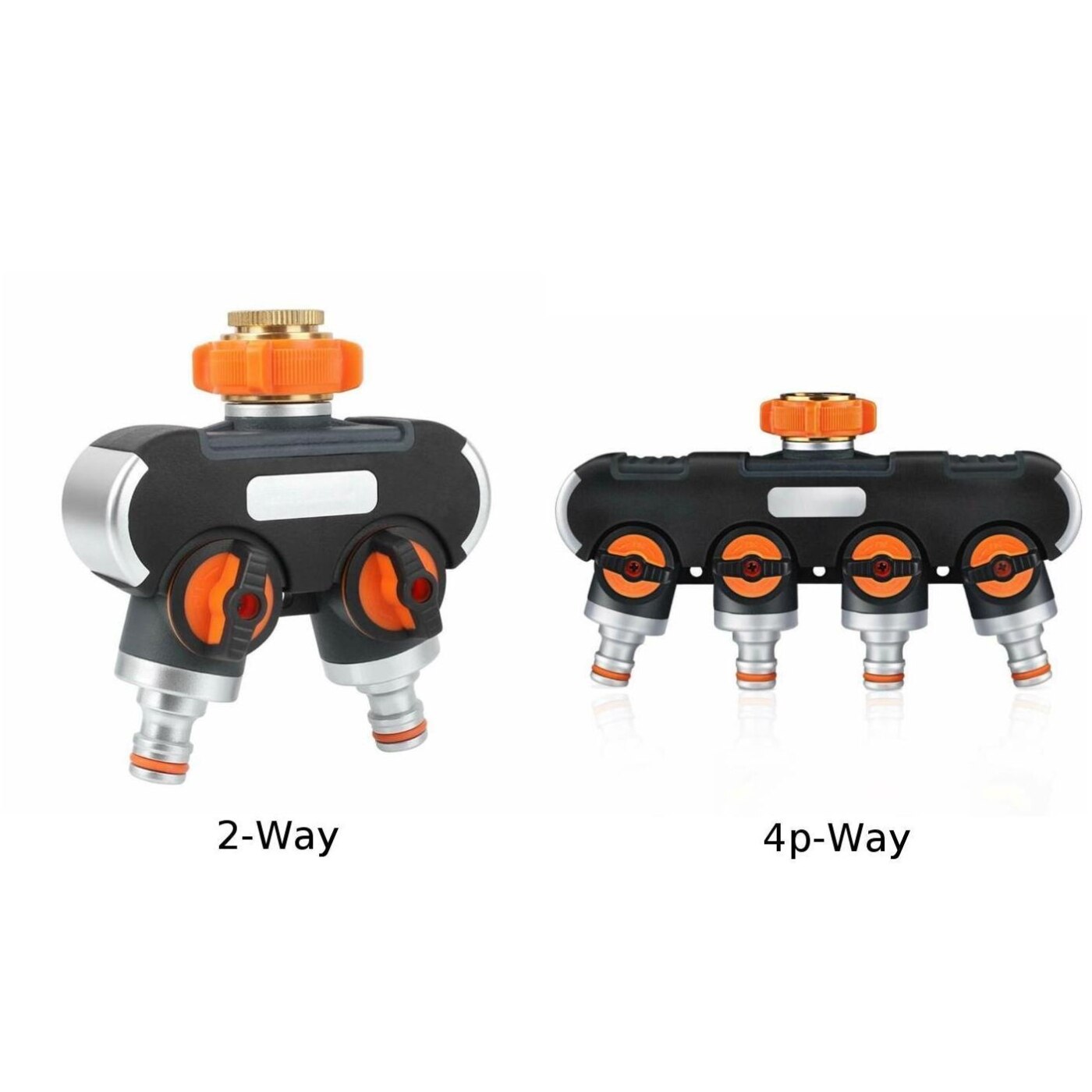 Adaptador de distribuidor de manguera de grifo de 3/4 pulgadas, manguera de plástico ABS Gardena, distribuidor de 2/4 vías, herramienta de Grifo para jardín y reloj de riego de jardín