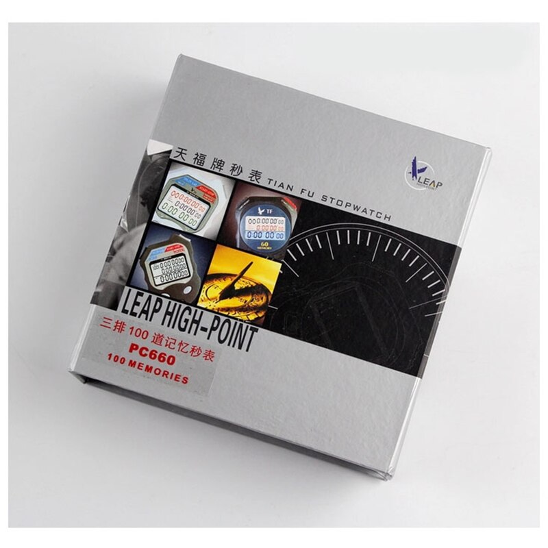 100 memory Stop Watch Chronograph Electronic Digital Night Light Sports Stopwatch Track and Field Referee Equipment