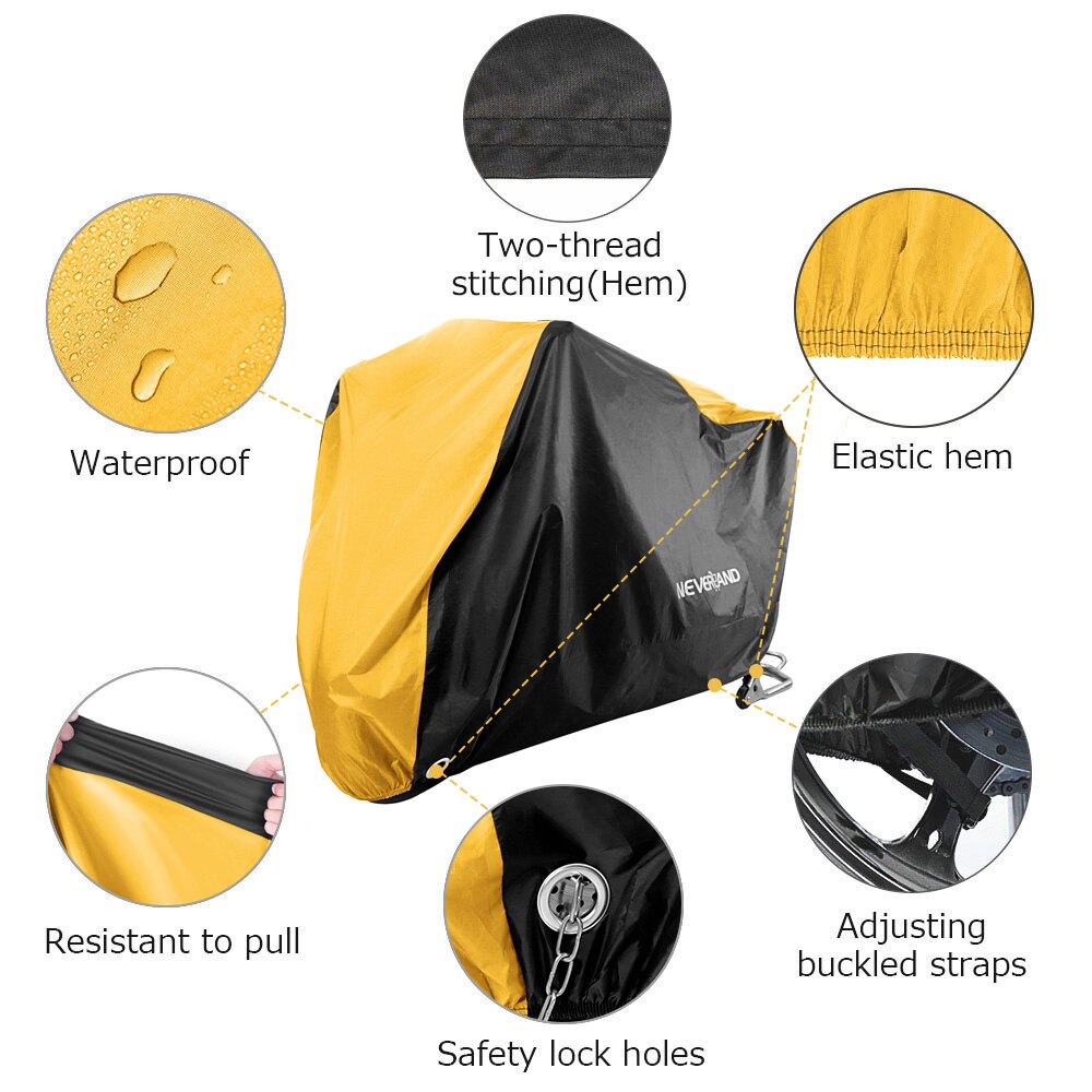 Neverland M 200cm Waterproof 190T Covers Dirt Bike Motorcycle Motors Dust Rain Snow UV Protector Cover Indoor Outdoor D35